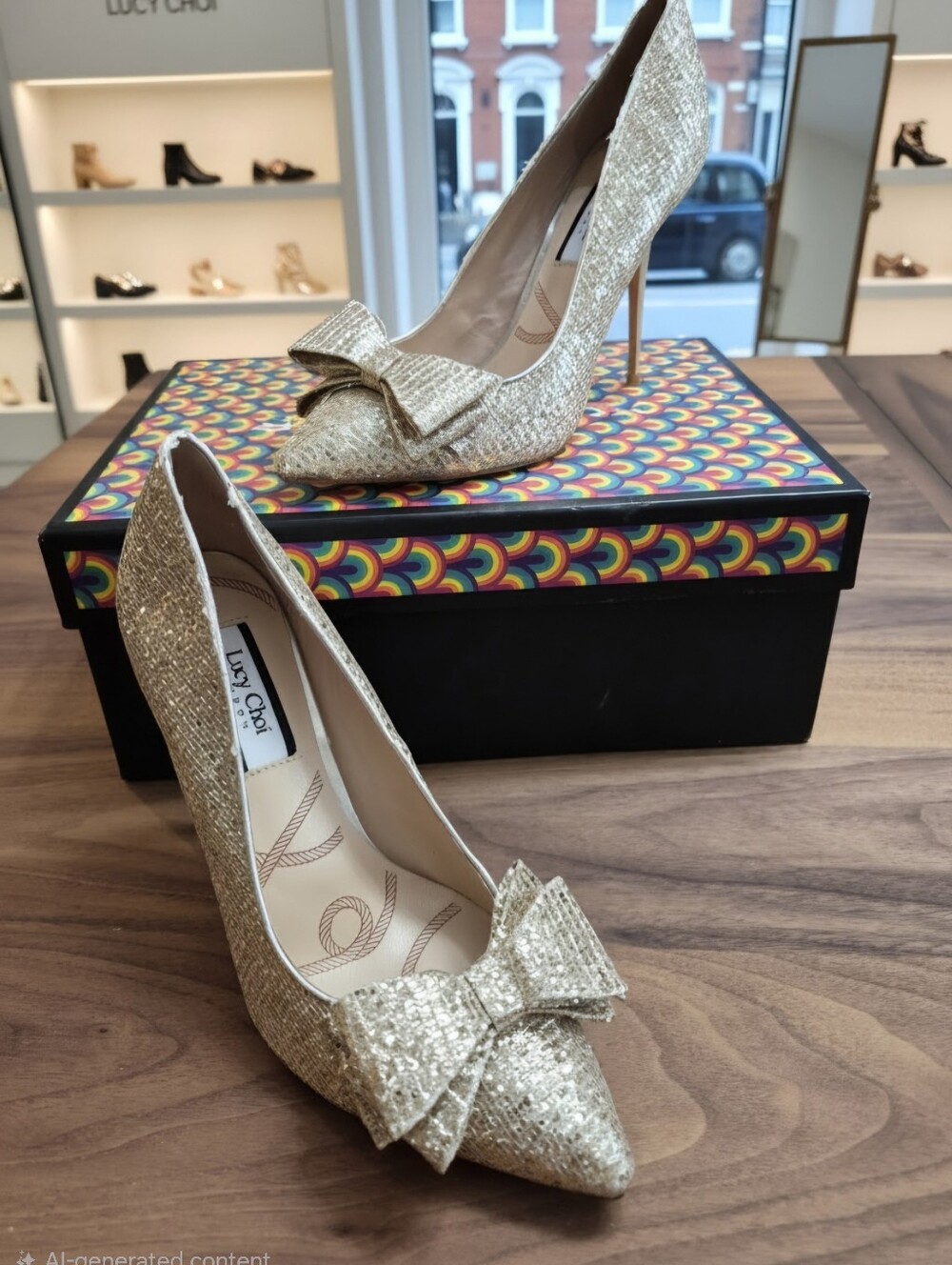 Lucy Choi Bow Pumps Women's Sz Eu 38